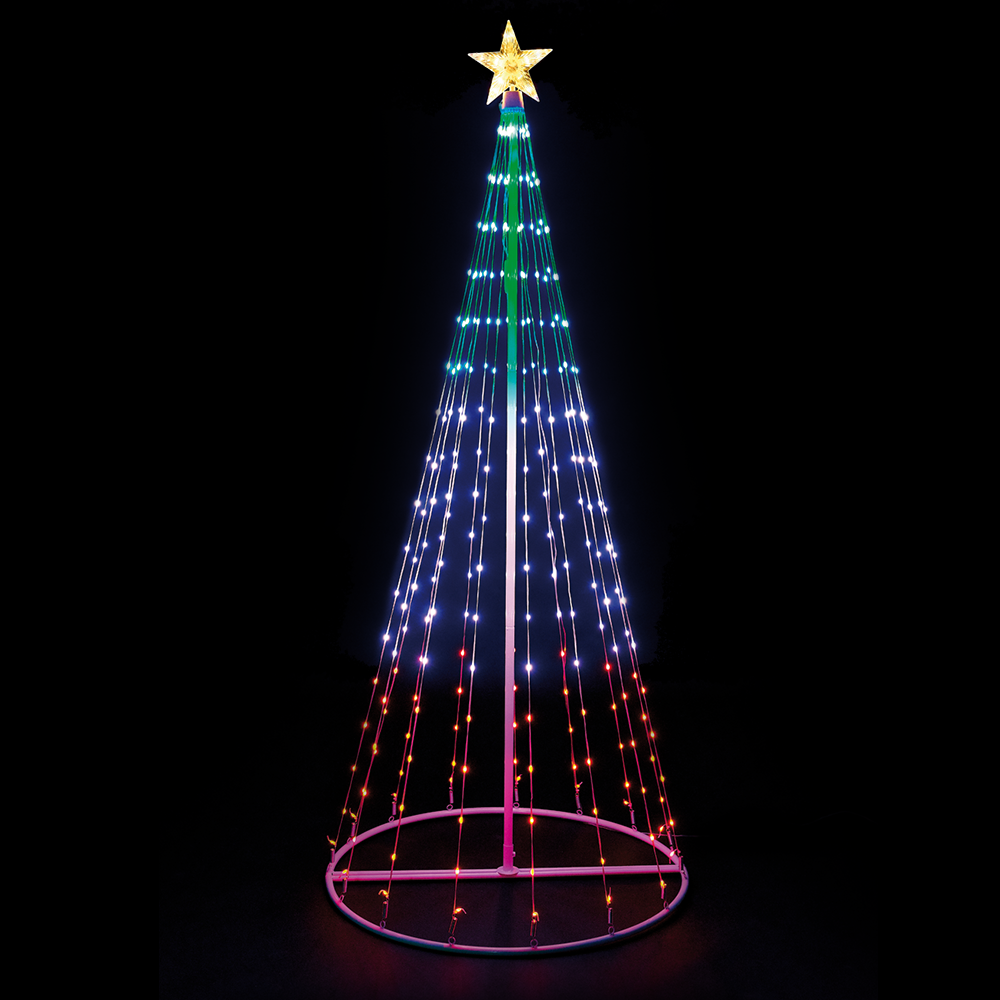 Musical Lighted Trees 3 Straits Xmas Cone Tree